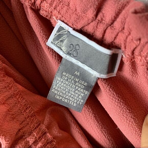 Chelsea28 one sleeve medium blush blouse w ruffles - Picture 6 of 11